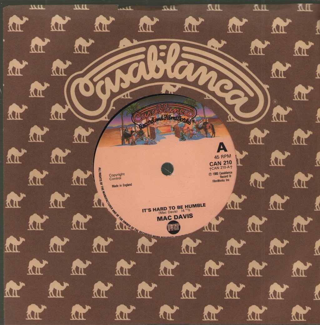 Mac Davis - It's Hard To Be Humble - 7 Inch