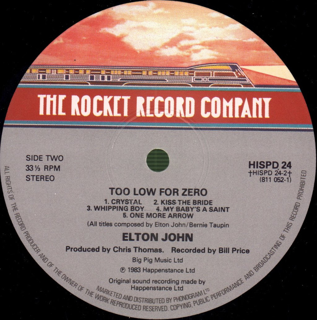 Elton John - Too Low For Zero - Lp