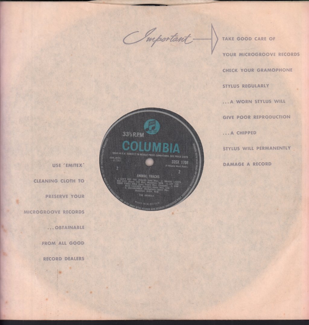 Animals - Animal Tracks - Lp