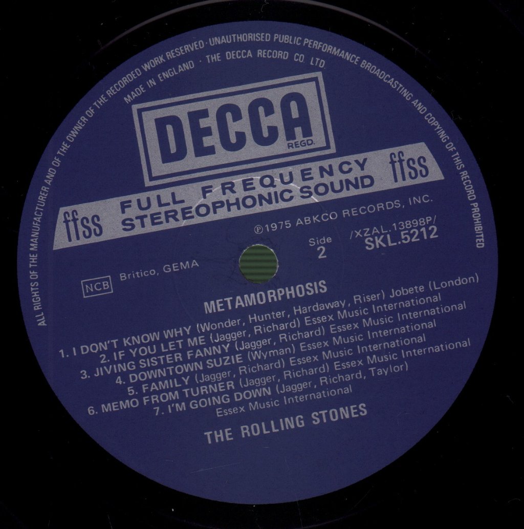 Rolling Stones - Metamorphosis - Lp