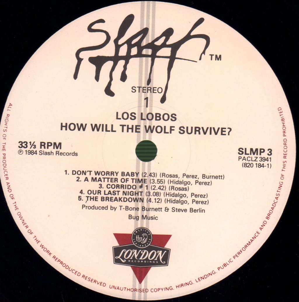 Los Lobos - How Will The Wolf Survive? - Lp