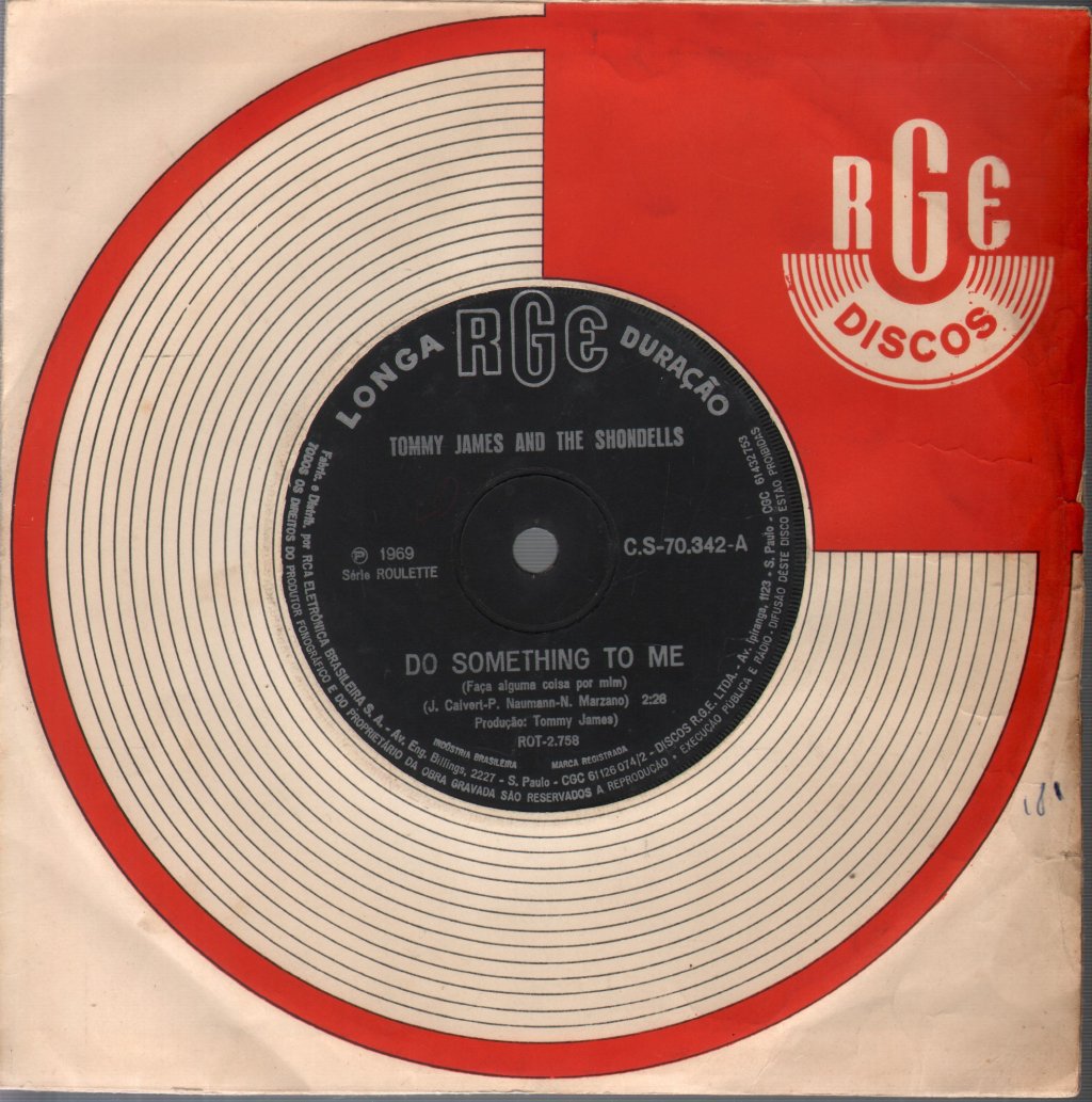 Tommy James & The Shondells - Do Something To Me - 7 Inch