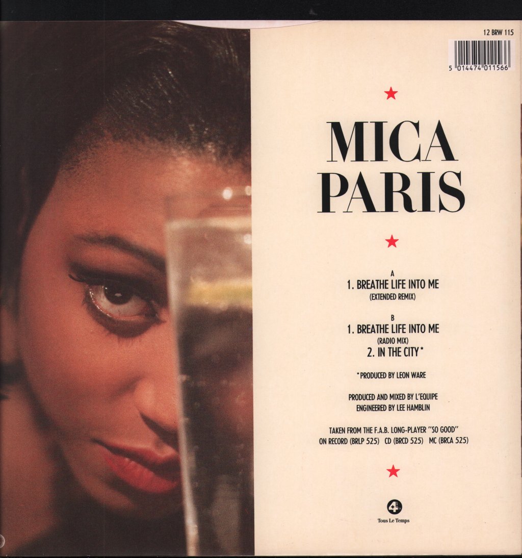 Mica Paris - Breathe Life Into Me - 12 Inch