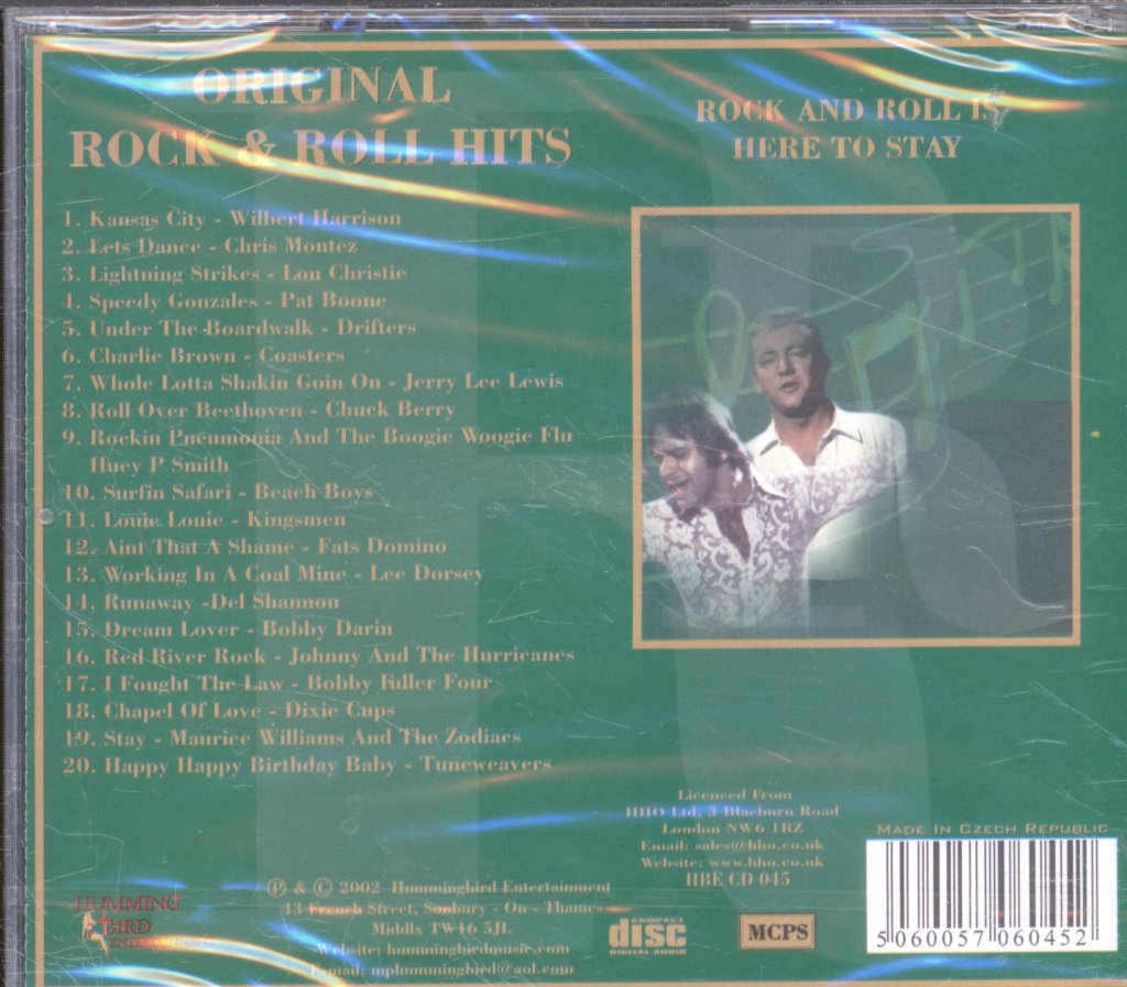 Various Artists - Original Rock & Roll Hits Rock And Roll Is Here To Stay - Cd
