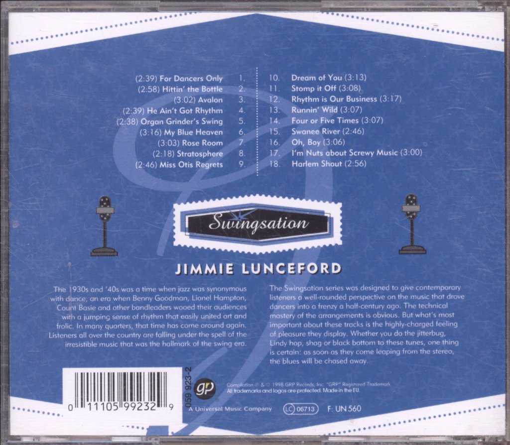 Jimmie Lunceford - Swingsation - Cd