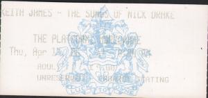Keith James - Songs Of Nick Drake - Ticket