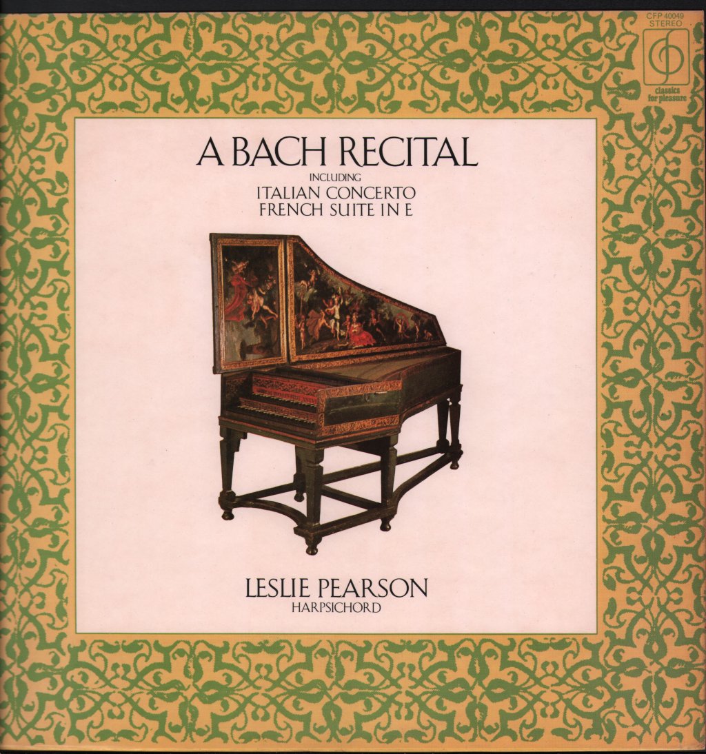Leslie Pearson - A Bach Recital - Lp