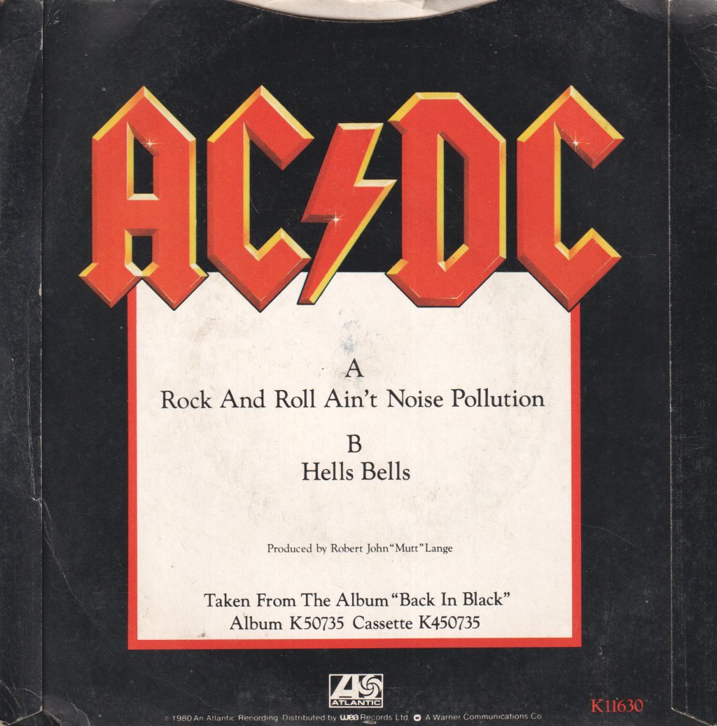 AC/DC - Rock And Roll Ain't Noise Pollution - 7 Inch
