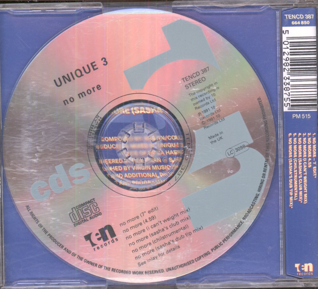Unique 3 - No More - Cd