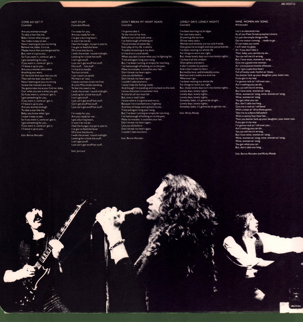 Whitesnake - Come An' Get It - Lp