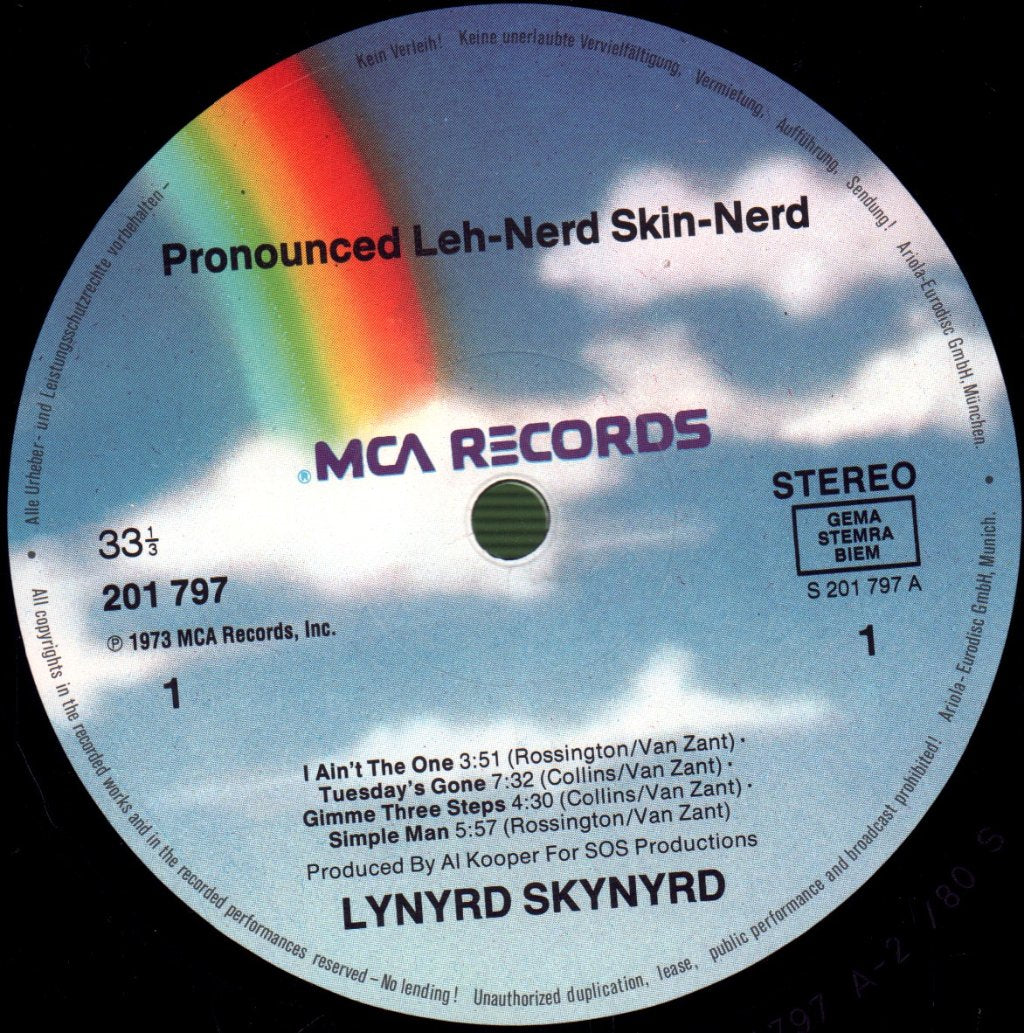 Lynyrd Skynyrd - Pronounced 'Leh-'nerd 'Skin-'nerd - Lp