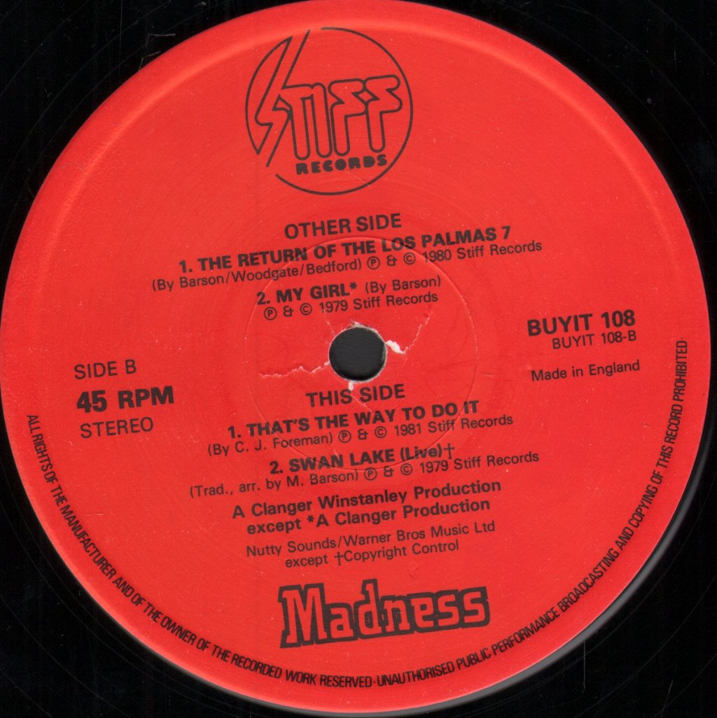 Madness - Return Of The Los Palmas 7 - 12 Inch
