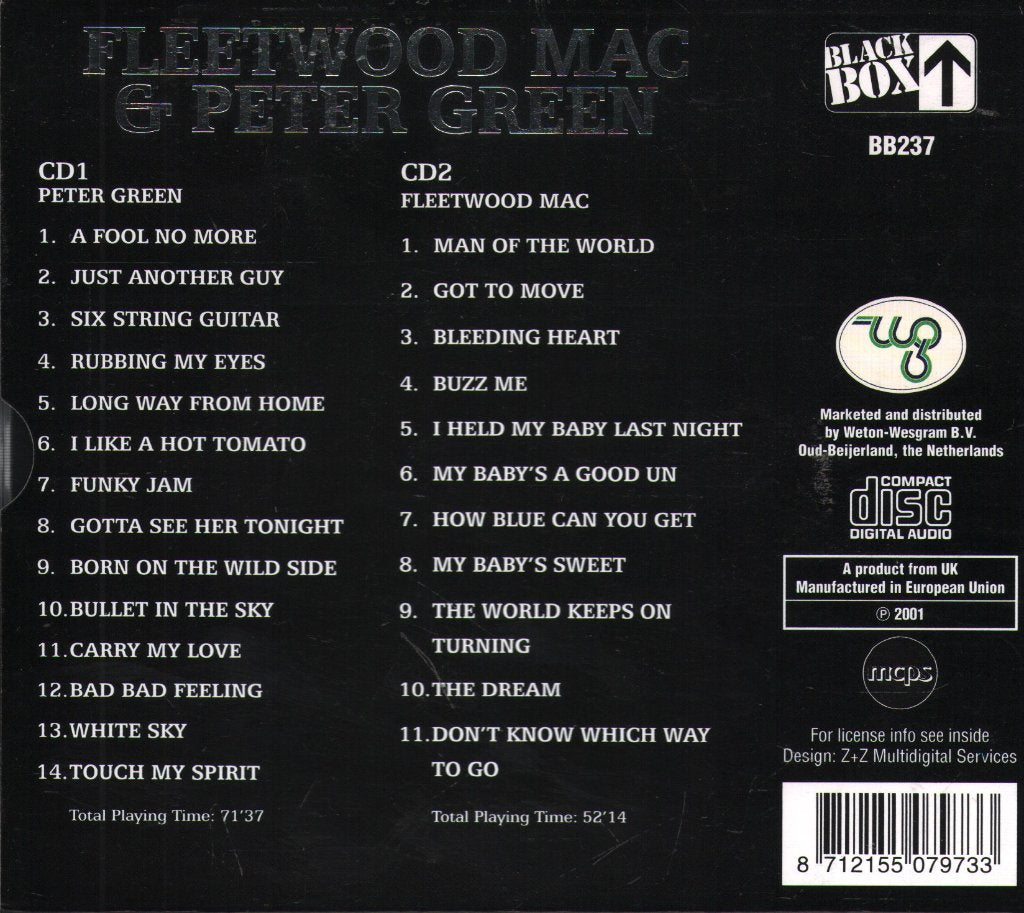 Fleetwood Mac & Peter Green - Man Of The World - Cd Set