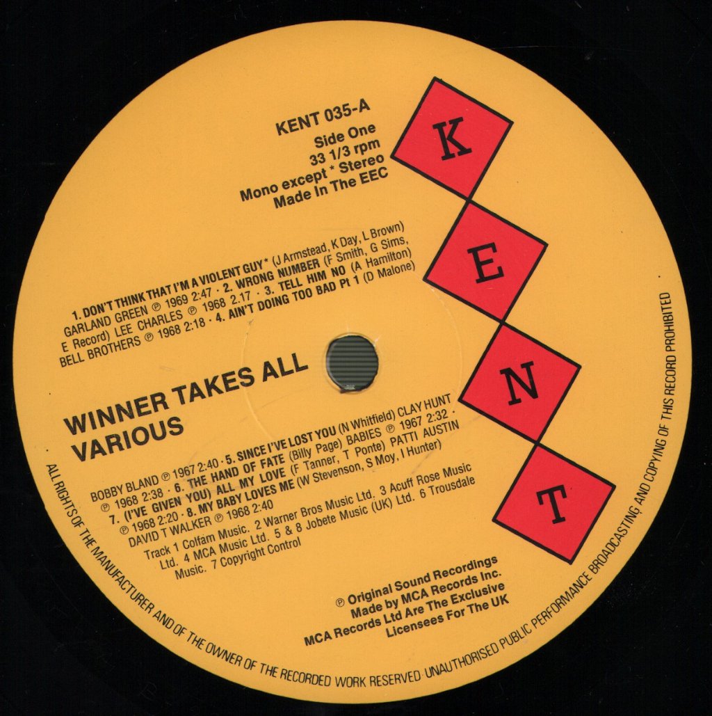 Various Artists - Winner Takes All - Lp