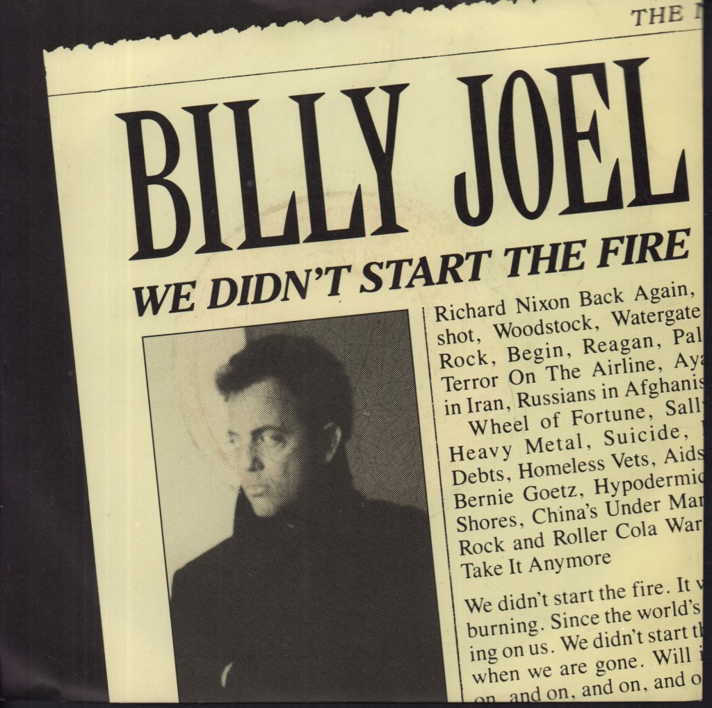 Billy Joel - We Didn't Start The Fire - 7 Inch