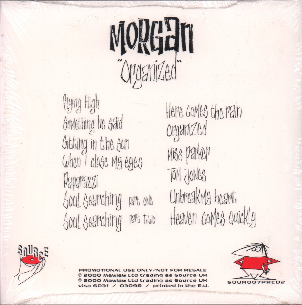 Morgan (2000'S Artist) - Organized - Cd