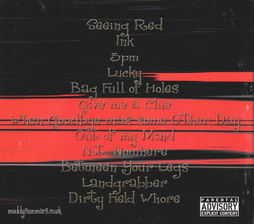 Muddy Summers and The Dirty Field Whores - Seeing Red and Black - Cdr