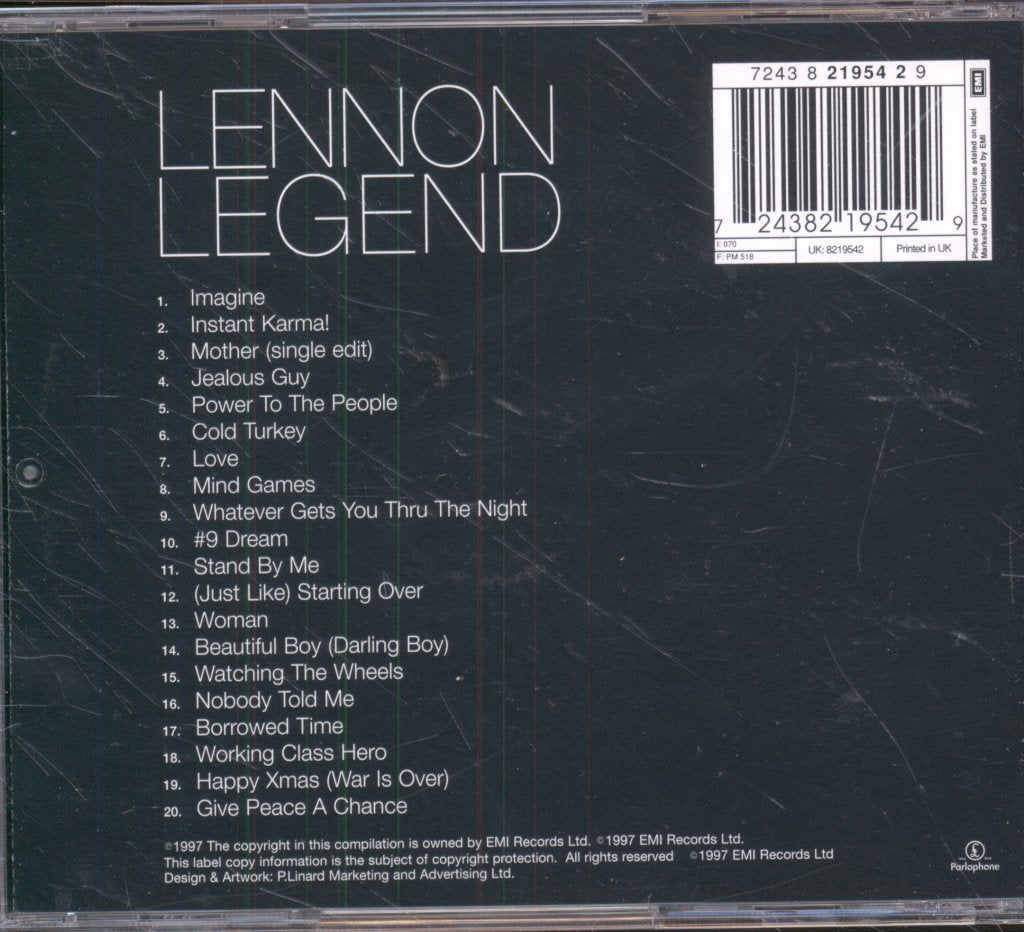 John Lennon - Lennon Legend - The Very Best Of John Lennon - Cd