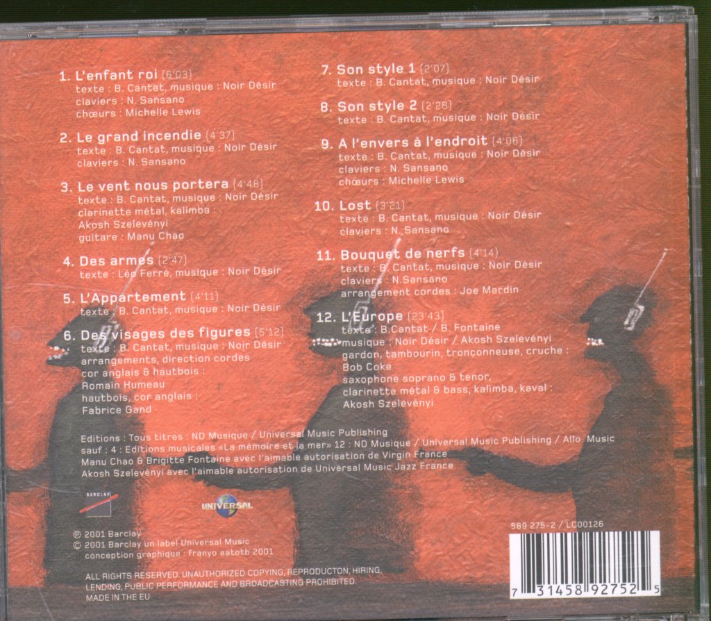 Noir Désir - Des Visages Des Figures - Cd