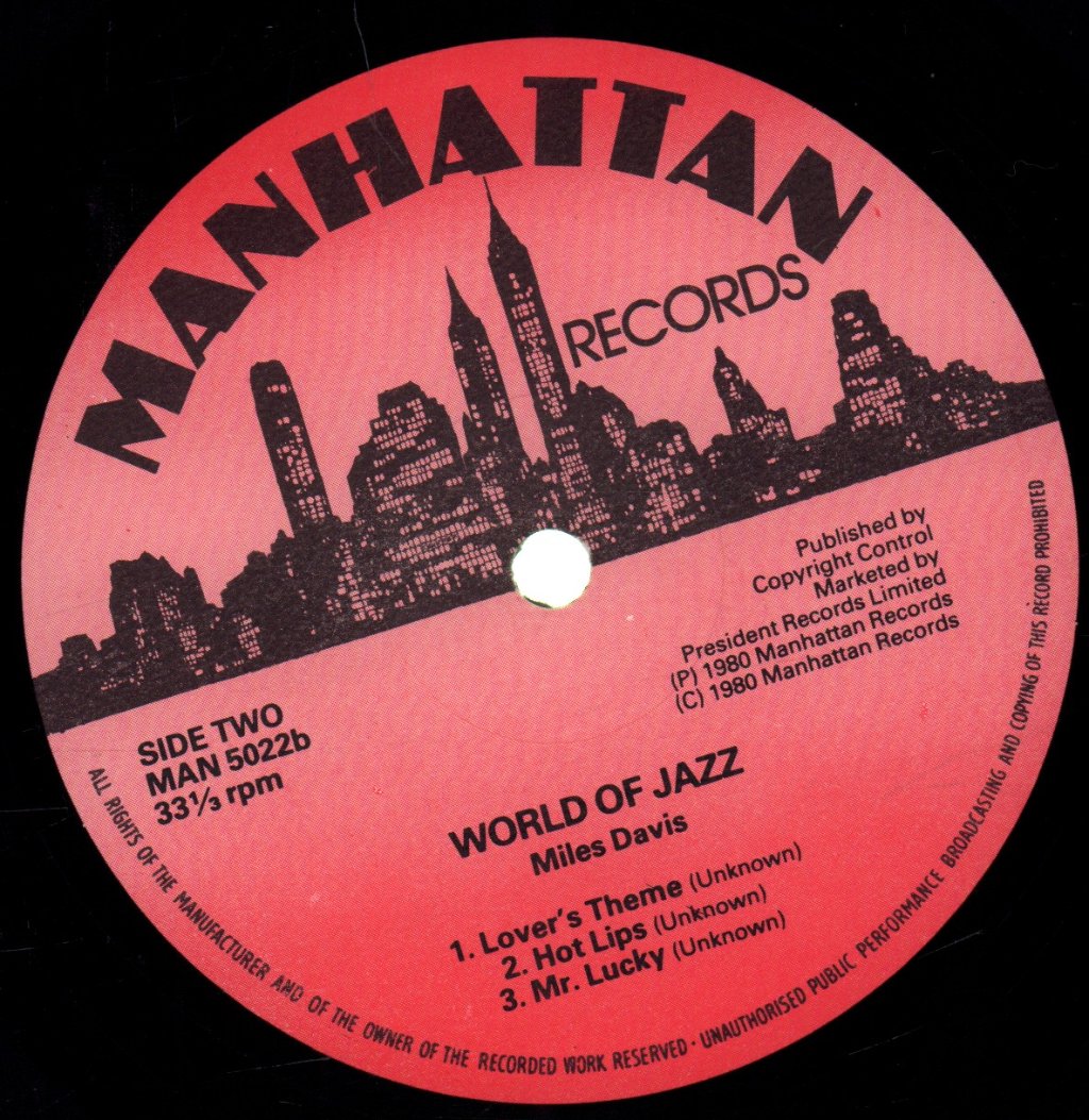 Miles Davis - World Of Jazz - Lp