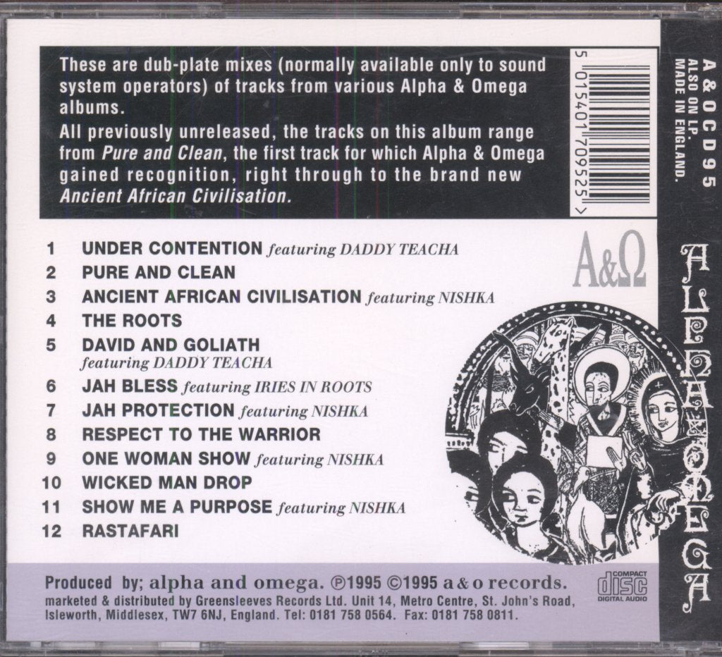 Alpha & Omega - Dub Plate Selection Vol.1 - Cd