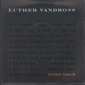 Luther Vandross - Come Back - 7 Inch