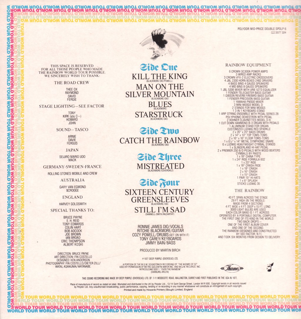 Rainbow - On Stage - Double Lp