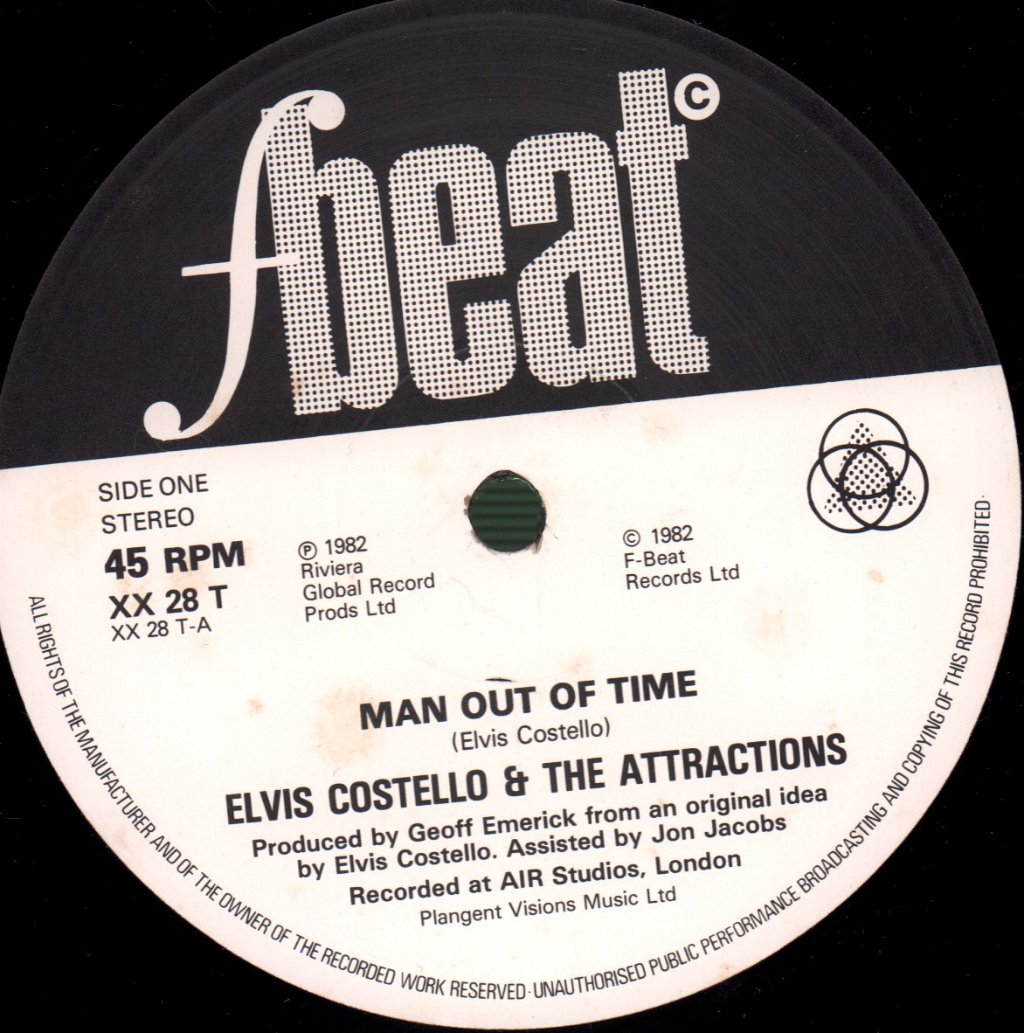 Elvis Costello And The Attractions - Man Out Of Time - 12 Inch