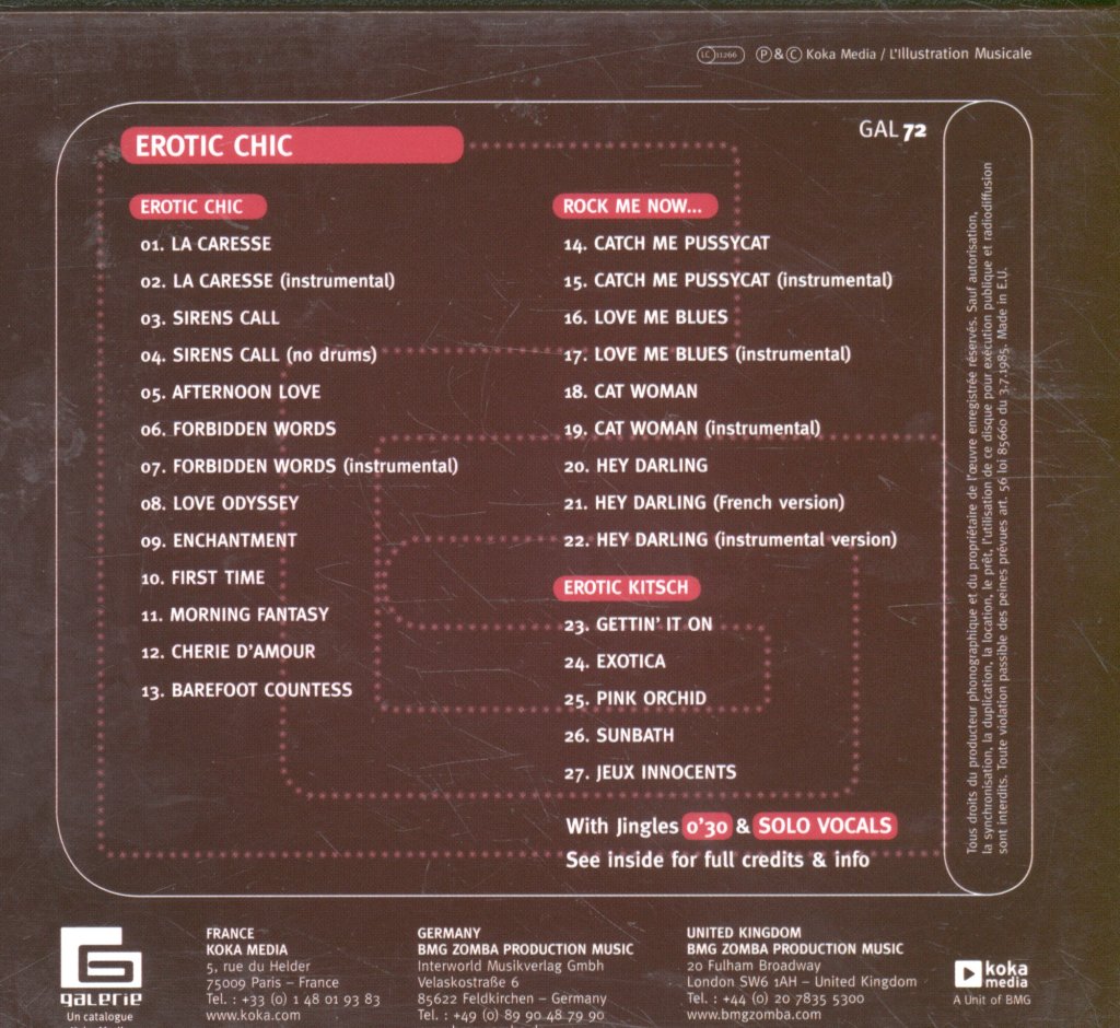 Erotic Chic - Erotic Chic - Cd