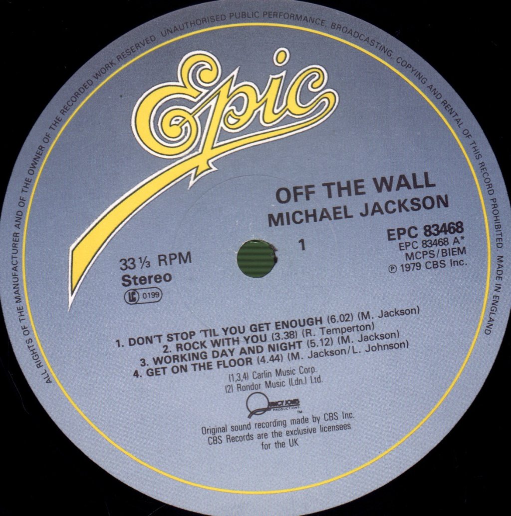 Michael Jackson - Off The Wall - Lp