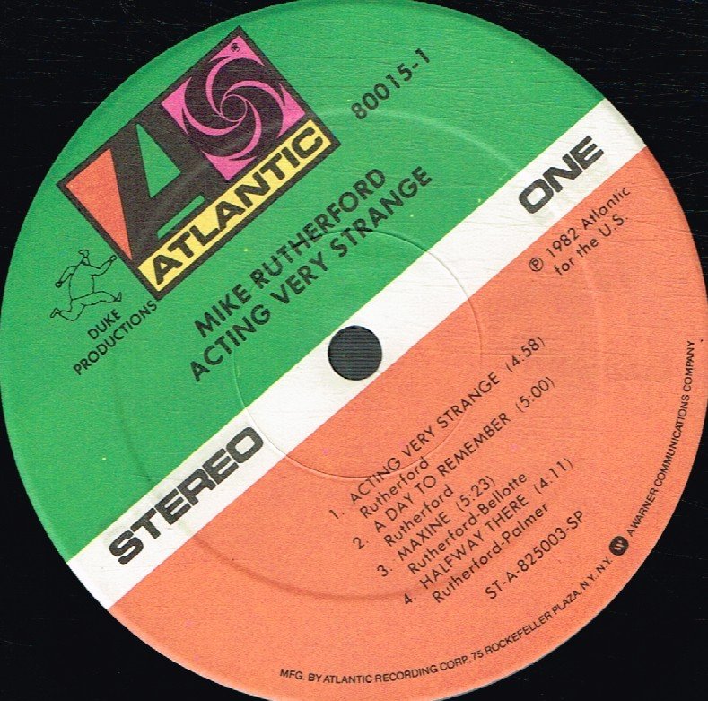 Mike Rutherford - Acting Very Strange - Lp