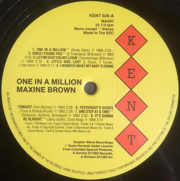 Maxine Brown - One In A Million - Lp