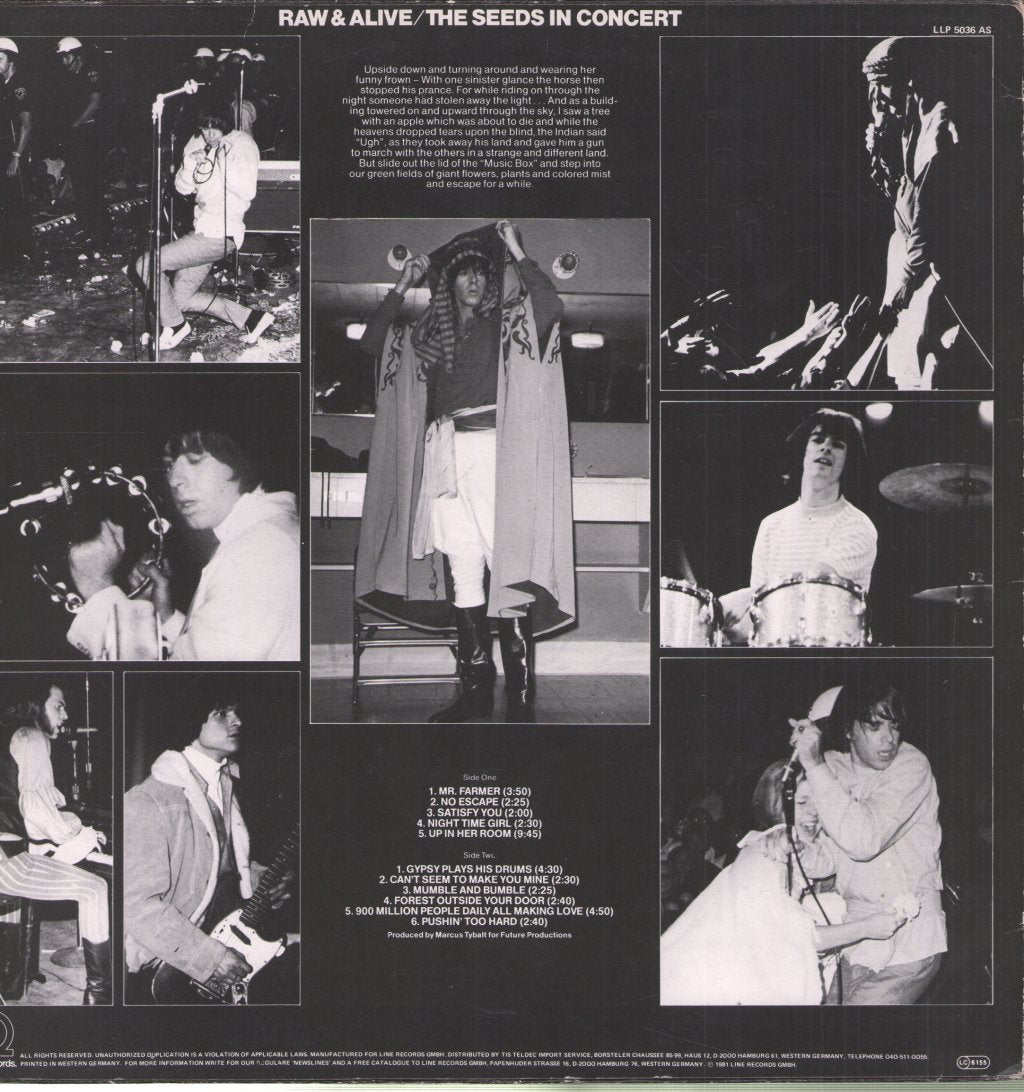 Seeds - Raw & Alive / The Seeds In Concert - Lp