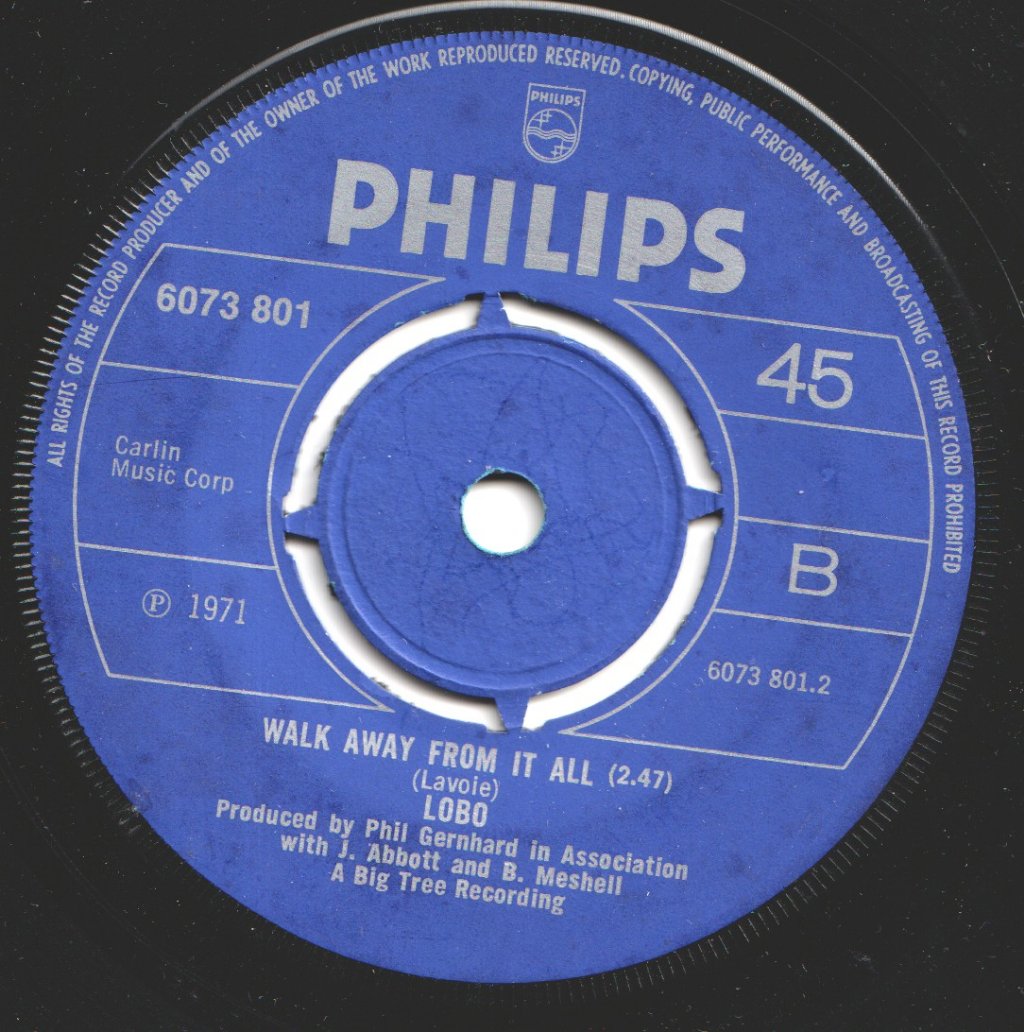 Lobo - Me And You And A Dog Named Boo - 7 Inch