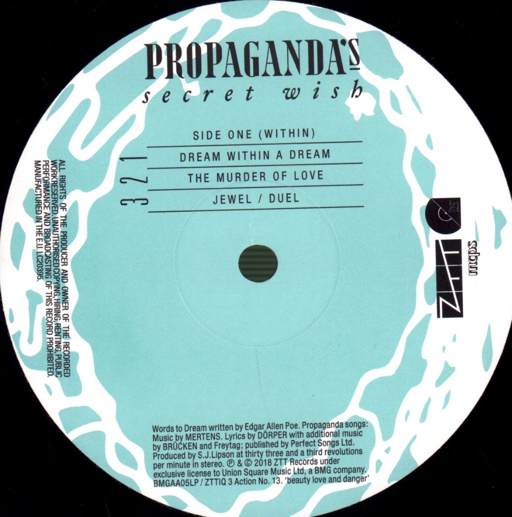 Propaganda - A Secret Wish - Lp