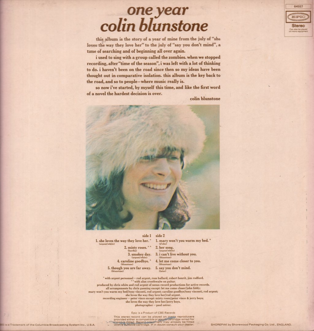 Colin Blunstone - One Year - Lp
