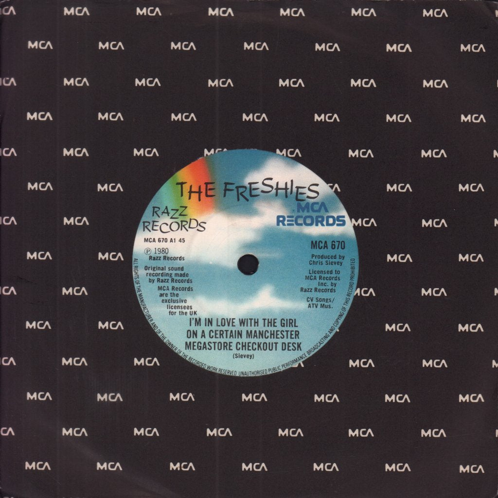 Freshies - I'm In Love With The Girl On The Virgin Manchester Mega - 7 Inch