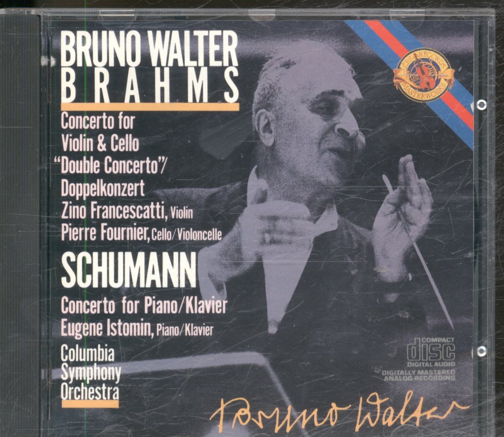 Bruno Walter - Brahms / Schumann - Concerto For Violin & Cello / Concerto For Piano/ Klavier - Cd