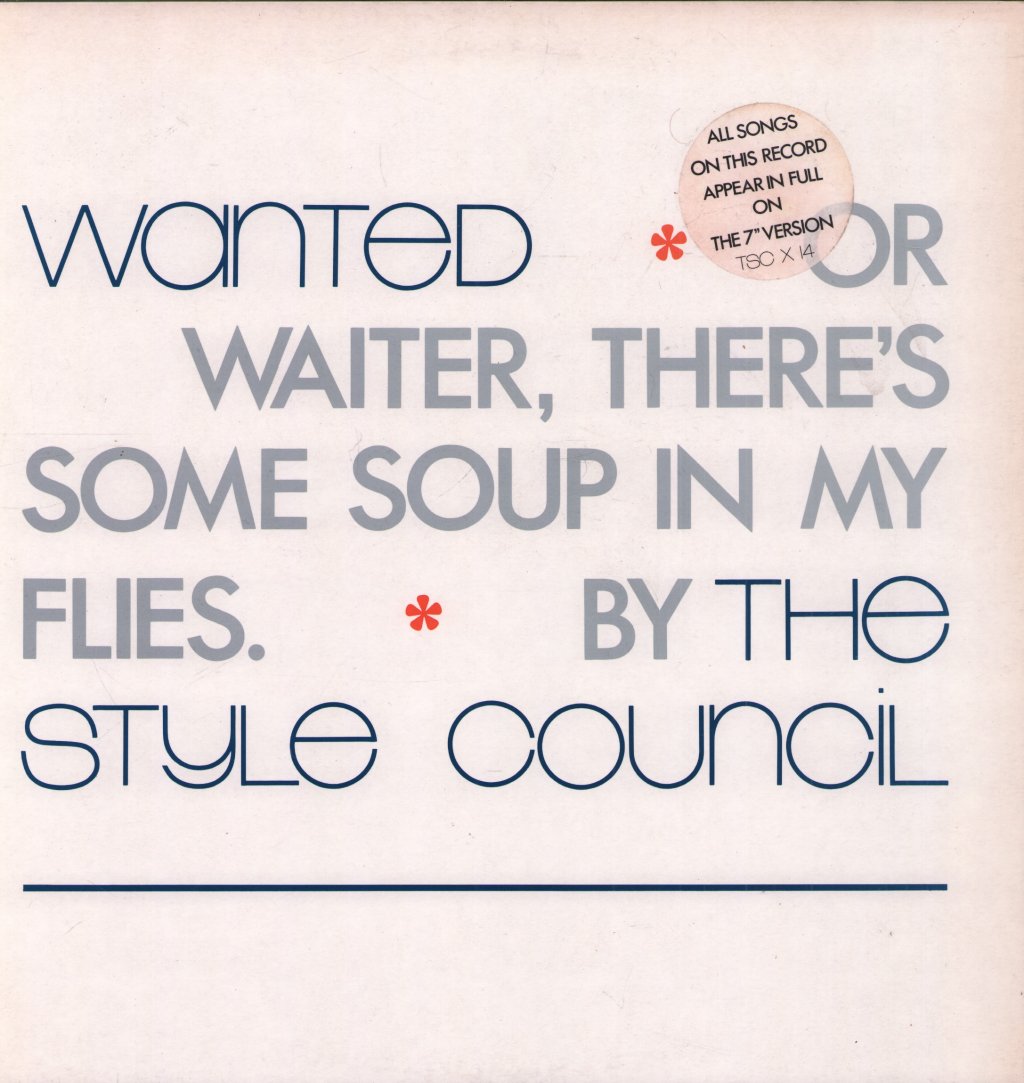Style Council - Wanted - 12 Inch