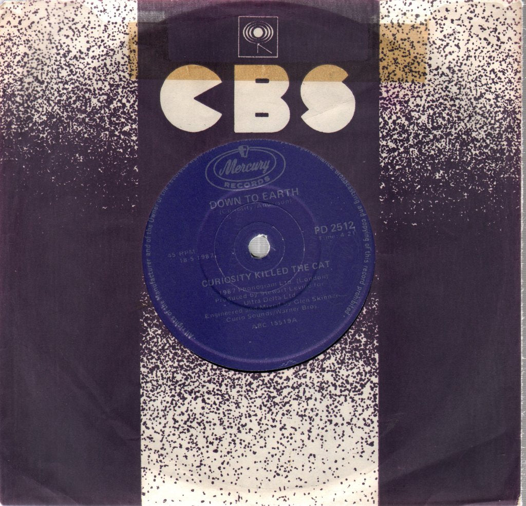 Curiosity Killed The Cat - Down To Earth - 7 Inch