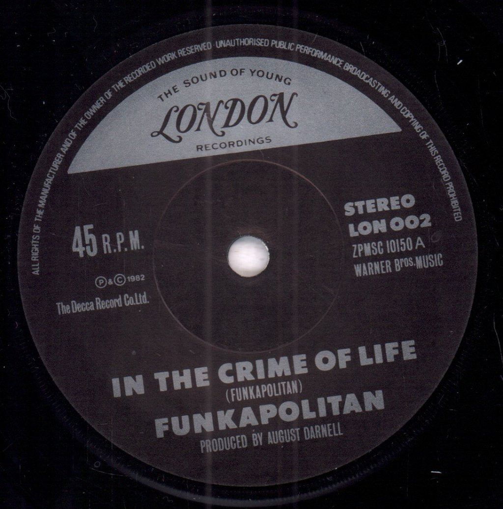 Funkapolitan - In The Crime Of Life - 7 Inch
