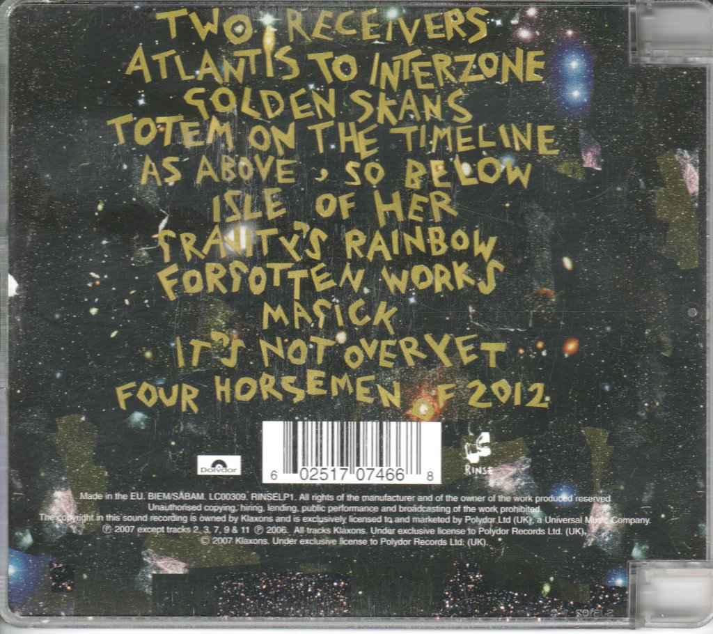 Klaxons - Myths Of The Near Future - Cd