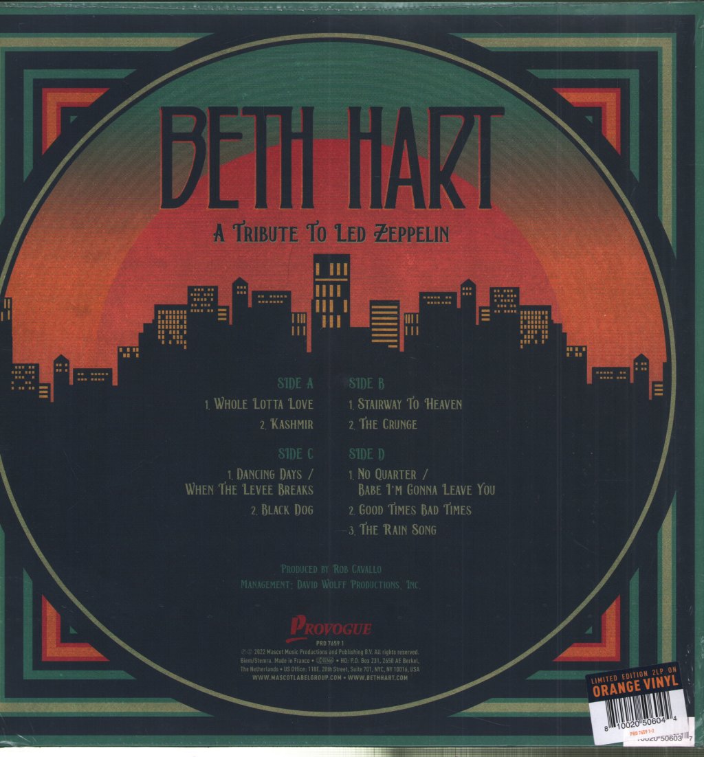 Beth Hart - A Tribute To Led Zeppelin - Double Lp