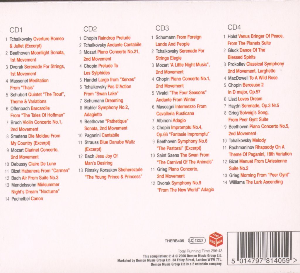 Various Artists - Classical Relaxation—The Ultimate Collection - Cd Set
