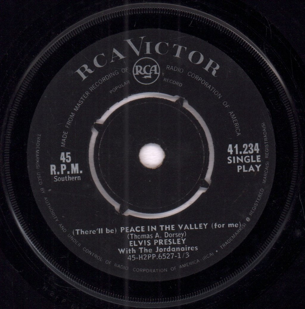 Elvis Presley - Peace In The Valley - 7 Inch