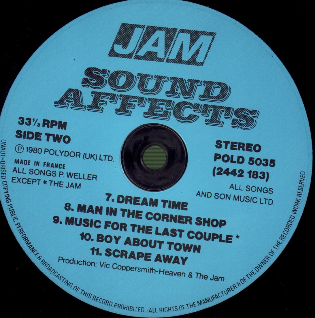 Jam - Sound Affects - Lp