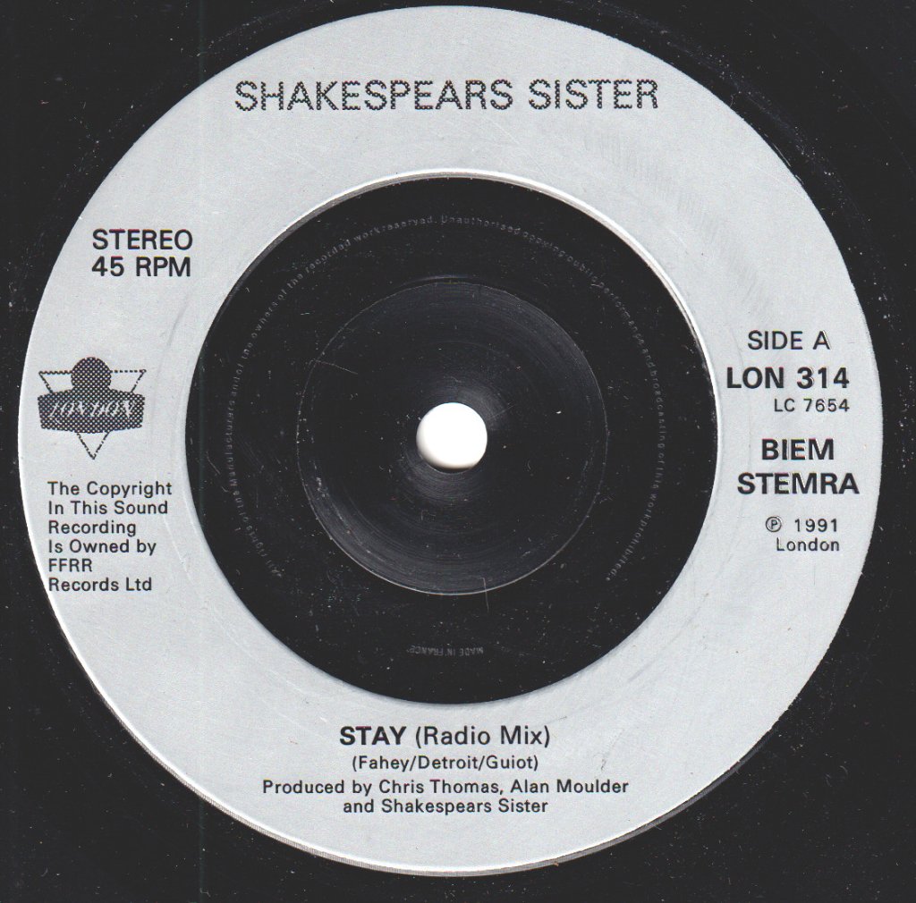 Shakespears Sister - Stay - 7 Inch