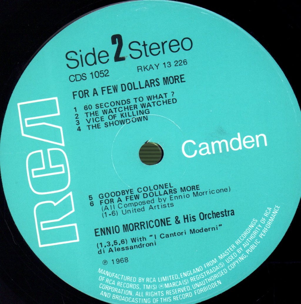 Ennio Morricone - A Fistful Of Dollars / For A Few Dollars More - Lp
