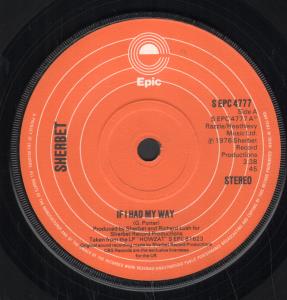 Sherbet (70'S Pop Group) - If I Had My Way - 7 Inch