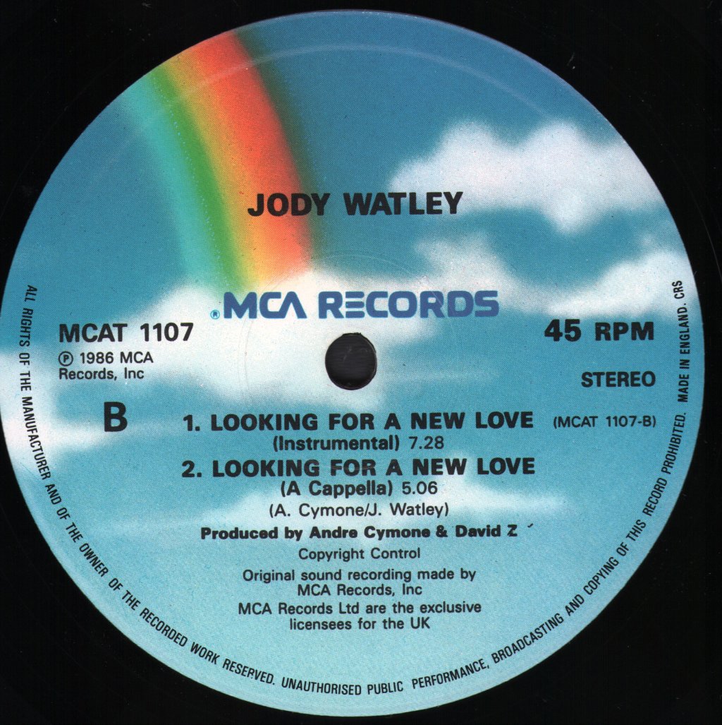 Jody Watley - Looking For A New Love - 12 Inch